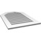 Ekena Millwork Octagonal Top Surface Mount PVC Gable Vent: Functional, w/ 3-1/2"W x 1"P Standard Frame, 24"W x 36"H GVPOT24X3601SF - alternate 3